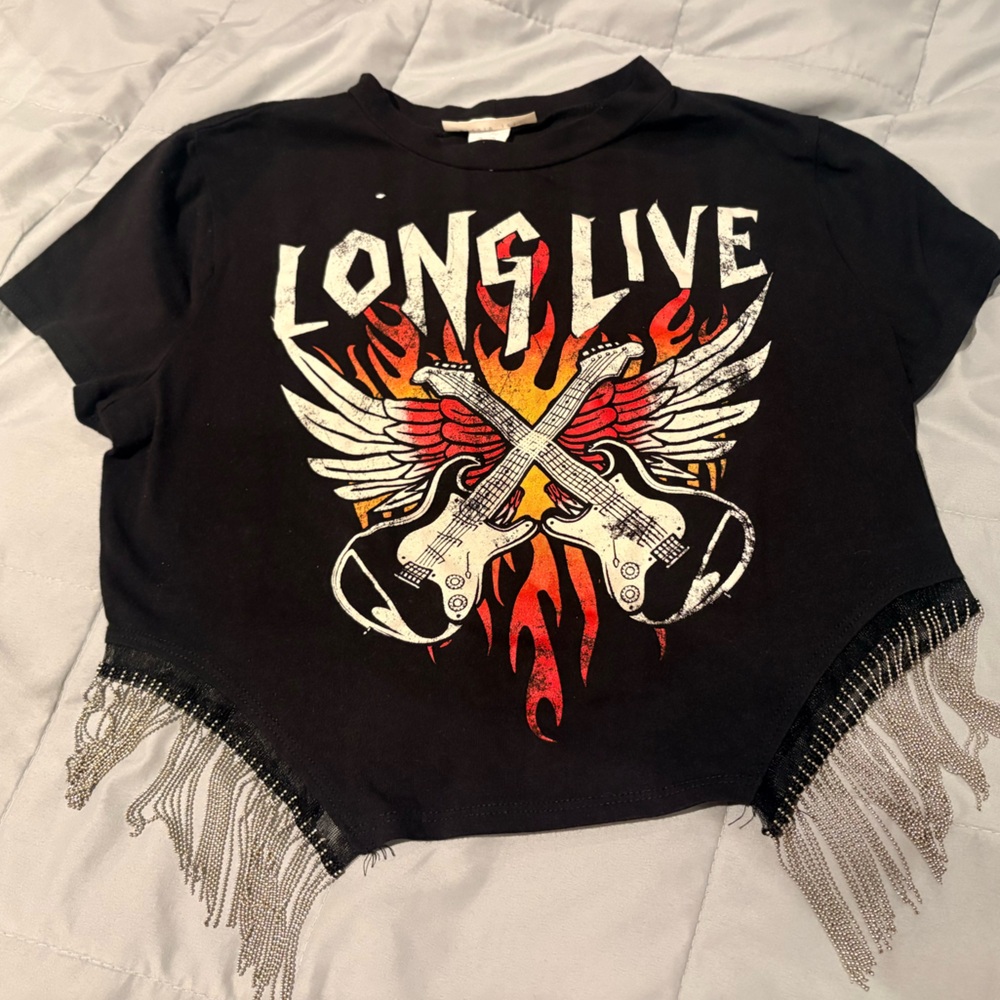 Rocker Fringe crop top
